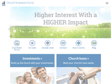 Tablet Screenshot of churchinvestorsfund.org
